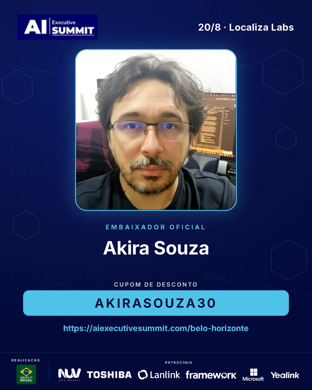 Embaixador Akira Souza — AI Executive Summit Belo Horizonte 2026