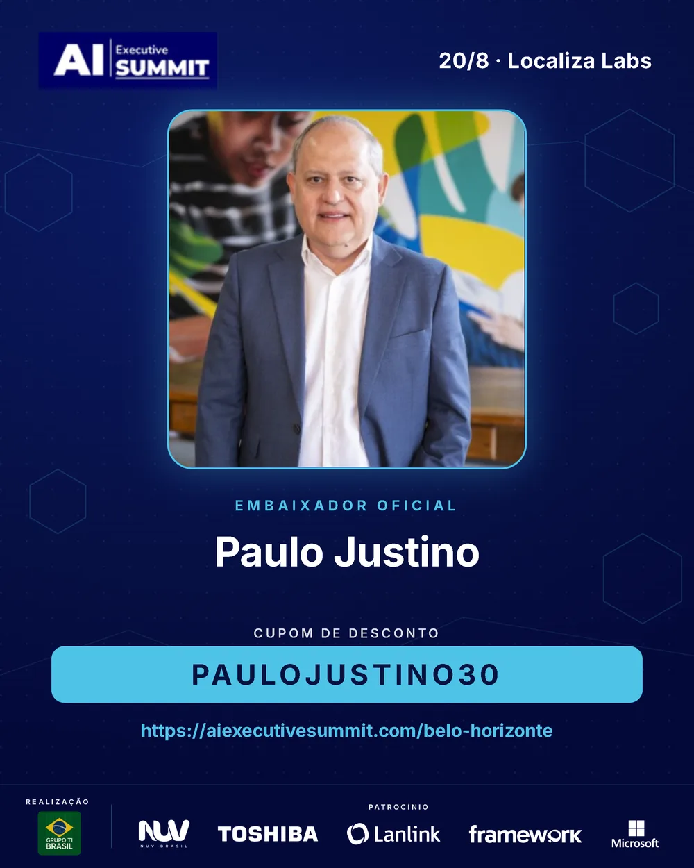 Embaixador Paulo Justino — AI Executive Summit Belo Horizonte 2026