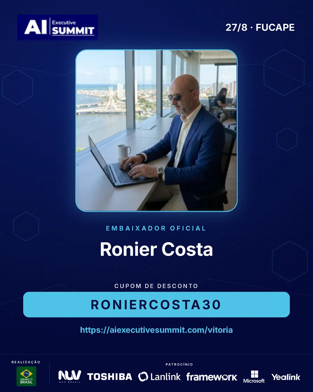 Embaixador Ronier Costa — AI Executive Summit Vitória 2026