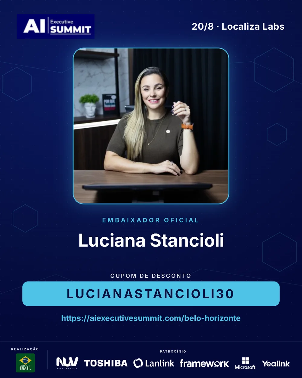Embaixador Luciana Stancioli — AI Executive Summit Belo Horizonte 2026
