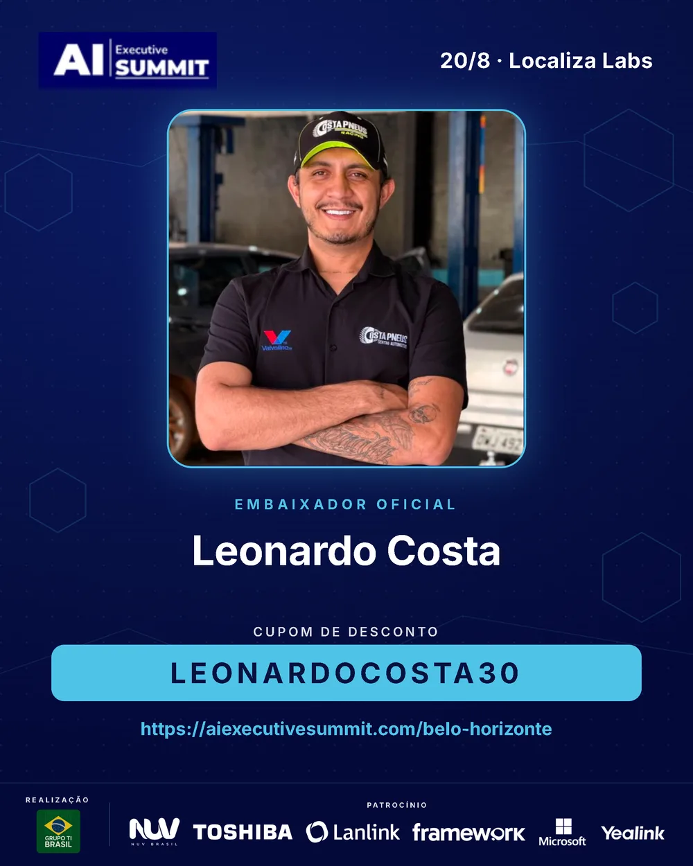 Embaixador Leonardo Costa — AI Executive Summit Belo Horizonte 2026