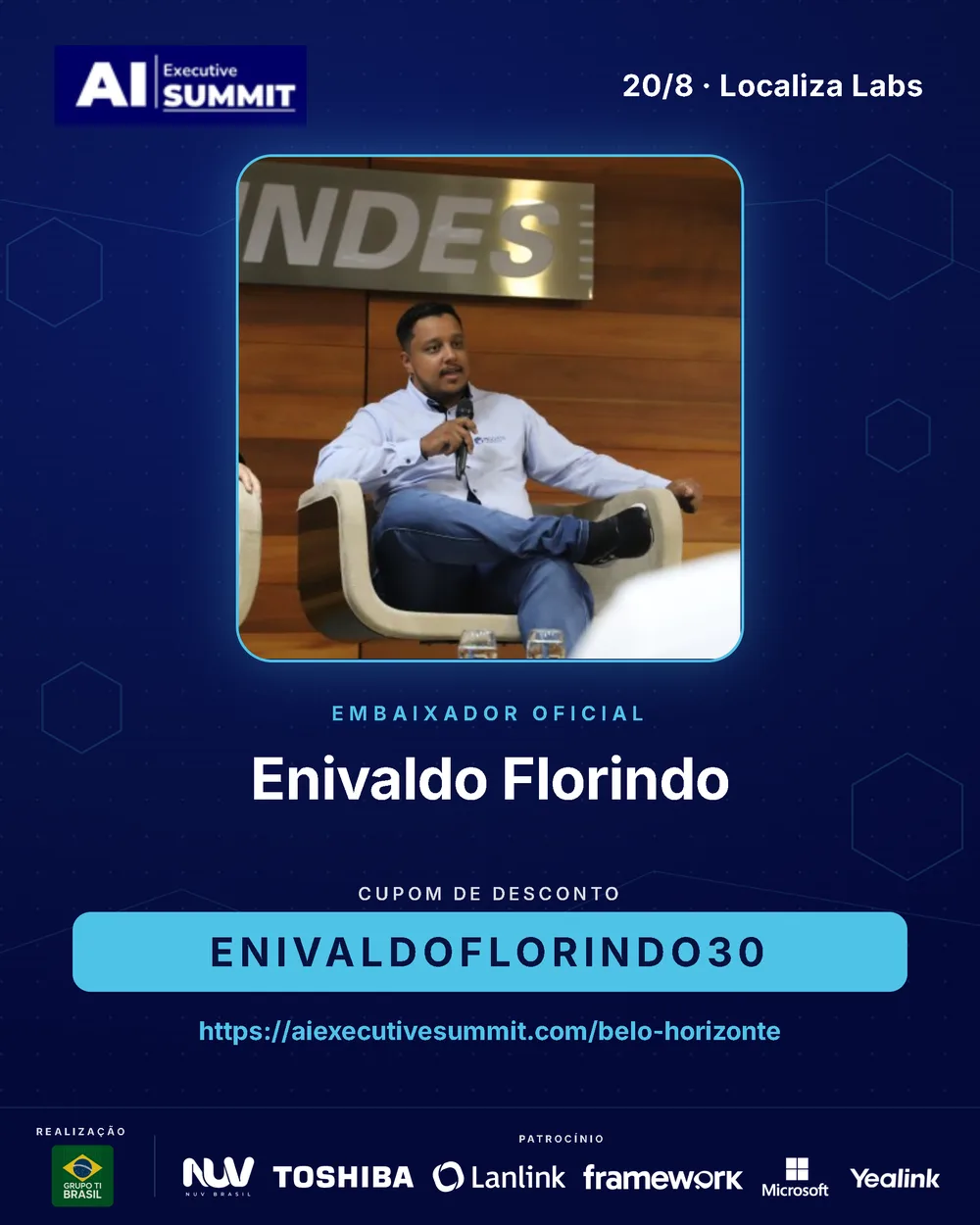 Embaixador Enivaldo Florindo — AI Executive Summit Belo Horizonte 2026