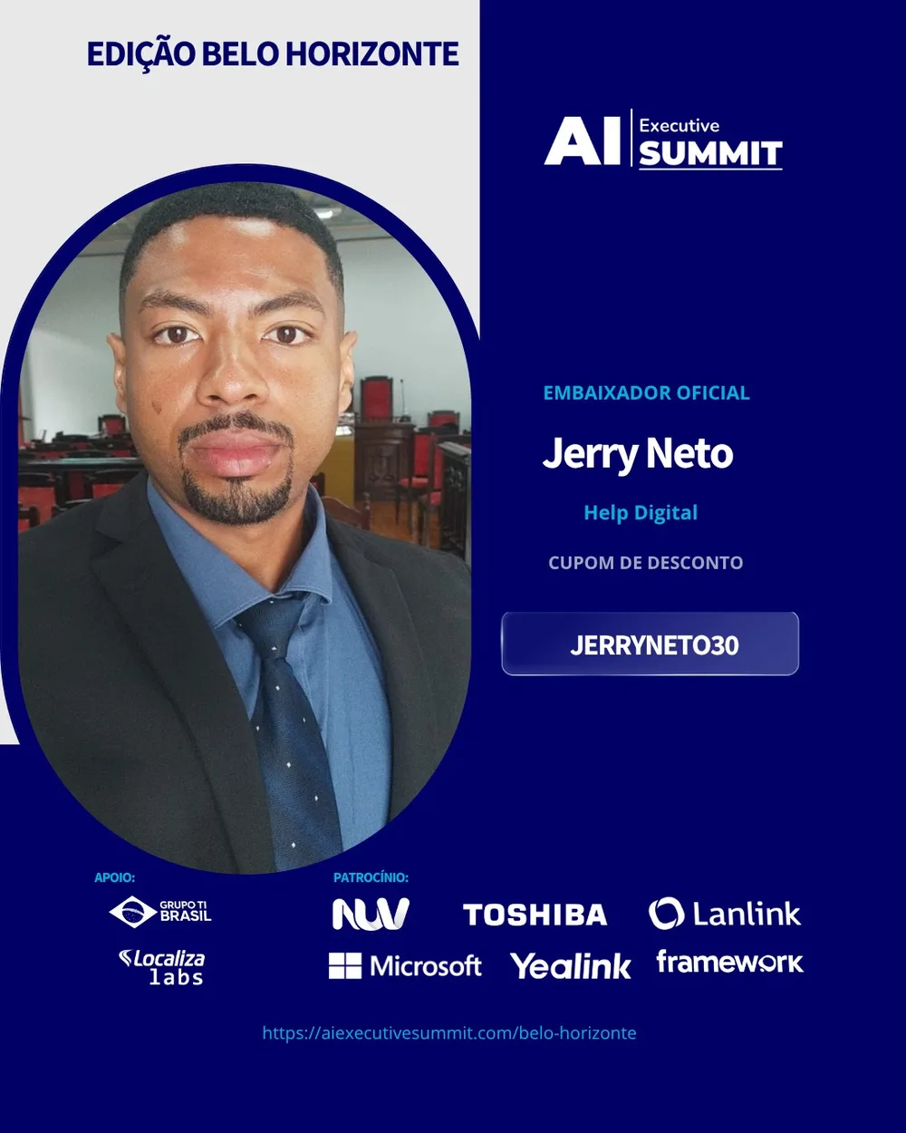 Embaixador Jerry — AI Executive Summit Belo Horizonte 2026