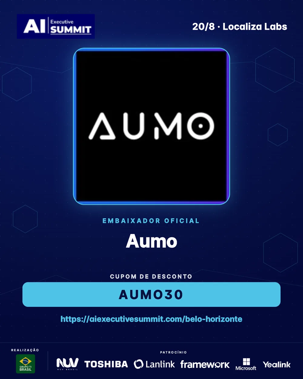 Embaixador Aumo — AI Executive Summit Belo Horizonte 2026