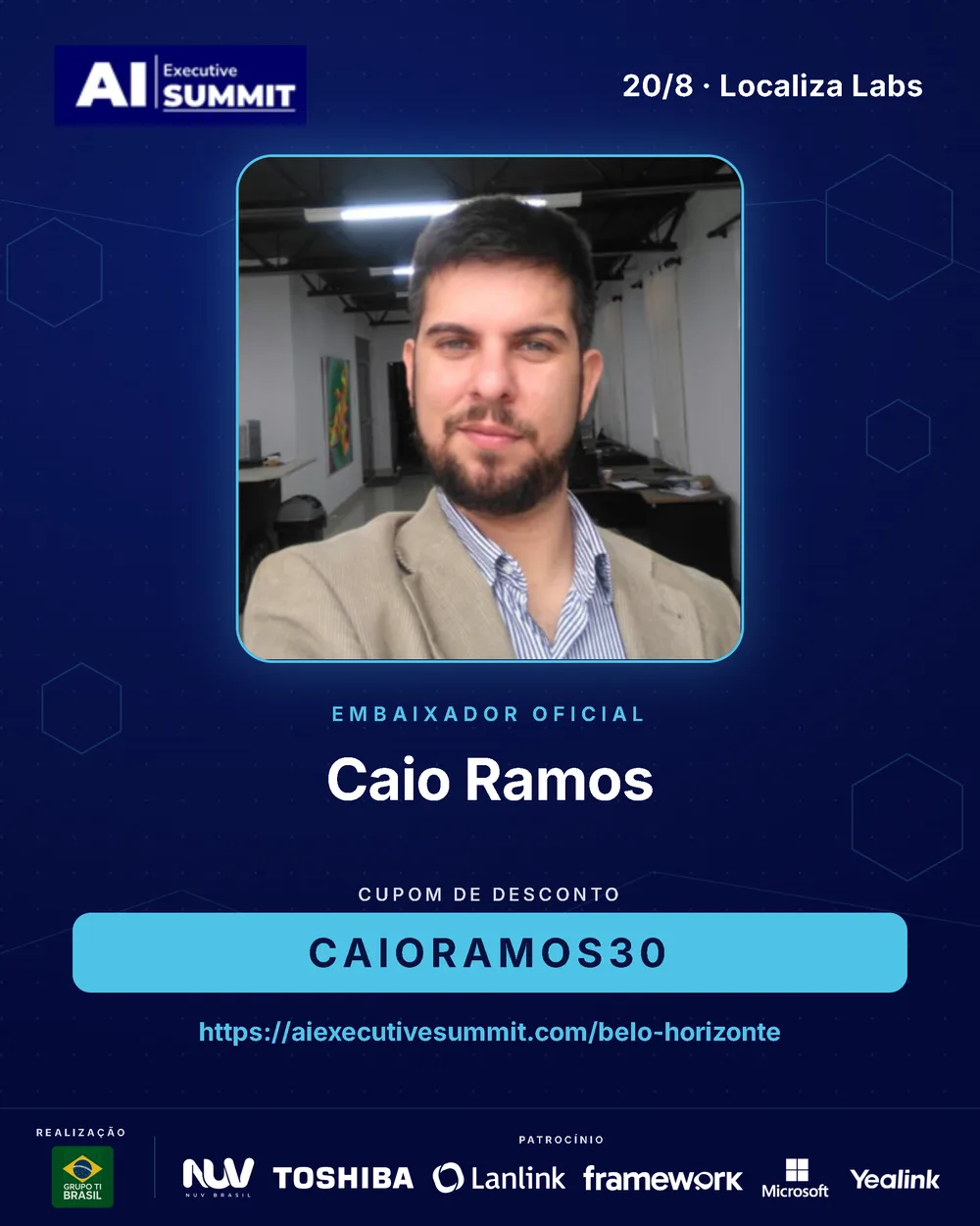 Embaixador Caio Ramos — AI Executive Summit Belo Horizonte 2026