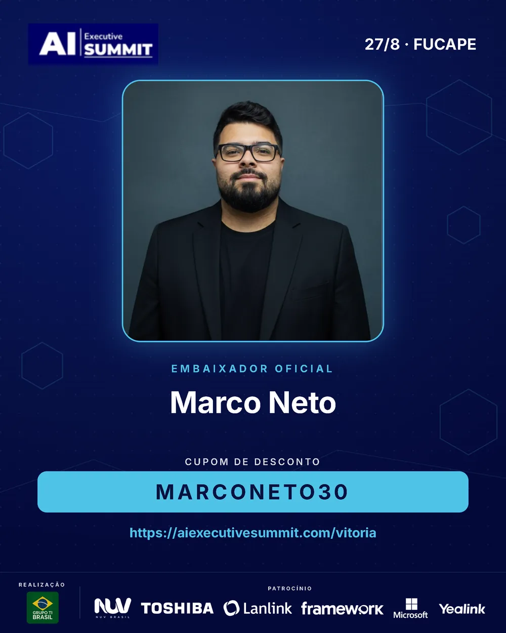 Embaixador Marco Neto — AI Executive Summit Vitória 2026